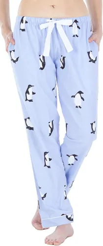 Vista 3 de PajamaMania - Pantalón de pijama para mujer, de franela de algodón, con bolsillos.