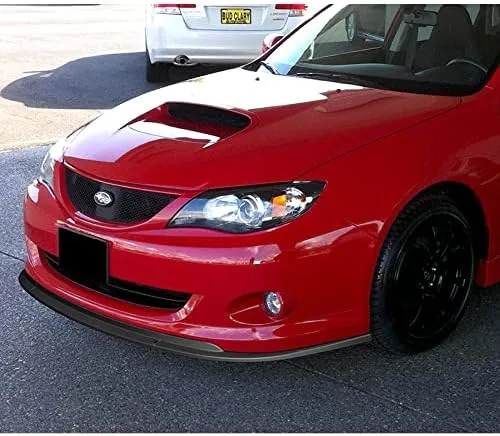 Vista 5 de Kit de 3 piezas de parachoques delantero compatible con Subaru Impreza WRX 2008-2010, alerón de protección divisor estilo CS, difusor de aire