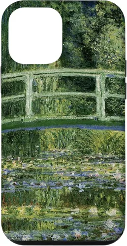 Vista 16 de Monets - Carcasa para iPhone 17 con diseño de lirios de agua y puente japonés