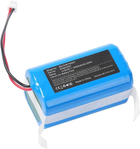 Vista 4 de 3400mAh Shark RVBAT850A RVBAT850 UR1105ARUS Batería de repuesto para Shark RV750_N RV720_N RV725_N RV1001AE UR1105ARUS RV2001WD IQ R101 ION Robot