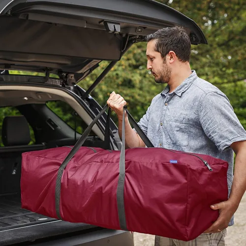 Vista 2 de INFANZIA Bolsa de almacenamiento para árbol de Navidad se adapta a árboles artificiales desmontados de hasta 75 pies contenedor duradero para árbol