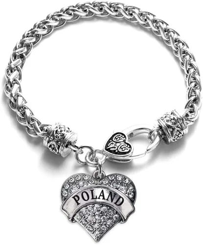 Vista 191 de Inspired Silver - Pulsera de plata con dije de corazón pavé con joyas de circonita cúbica