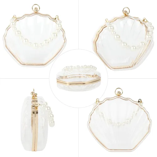 Vista 3 de Mini bolso cruzado con asa superior para mujer
