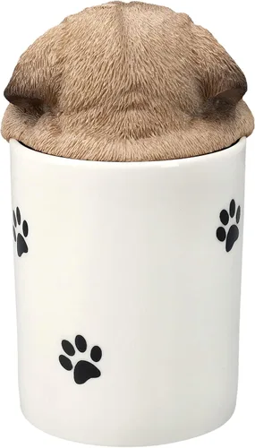 Vista 8 de Pacific Giftware Figura de Pug como caja de golosinas, almacenamiento para aperitivos y recompensas para perros, decoración de figuras