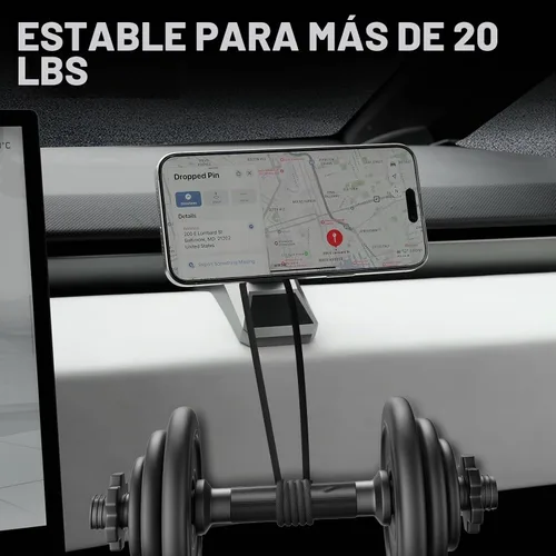 Vista 9 de Soporte magnético para teléfono Tesla Cybertruck 2024-2026