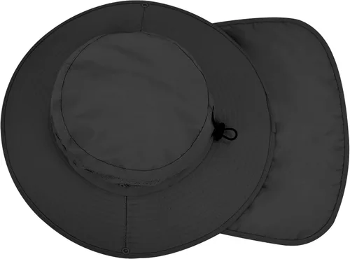 Vista 4 de Sombreros de sol para hombres y mujeres, protección UPF 50+, sombrero de Negro