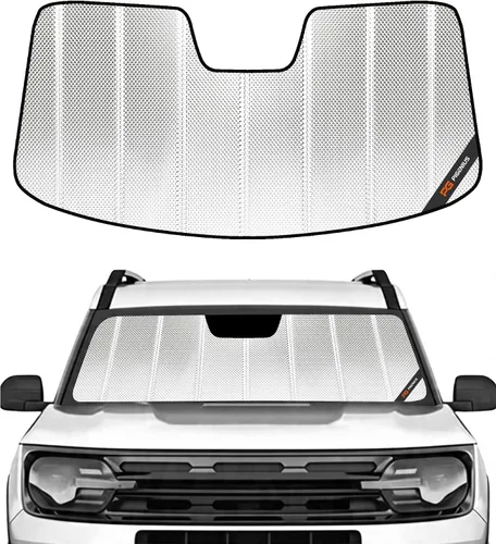 Vista 9 de Parasol para parabrisas Pigenius para Ford Bronco Sport 2021-2025 - Protector de ventana delantera - Metálico