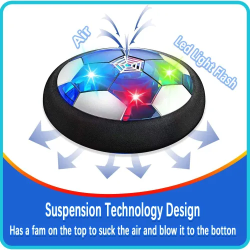 Vista 4 de JRD&BS WINL Juguetes de Pelota de Fútbol Flotante para Niños y Niñas, Pelota de Fútbol Flotante Recargable con Luces LED, Juego de Fútbol de Aire