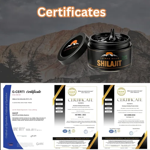 Vista 4 de Resina orgánica Shilajit pura probada en laboratorio con 75% más de ácido fúlvico, más de 85 minerales traza de Himalaya de 17,000 pies, energía