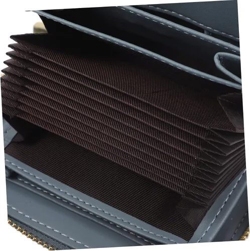 Vista 4 de MAGICLULU 4pcs Wallet Holder Change Coin Pouch Convenient Bag Billeteras De Hombres Cuero Original Portable Organizer Large Cards Container Small