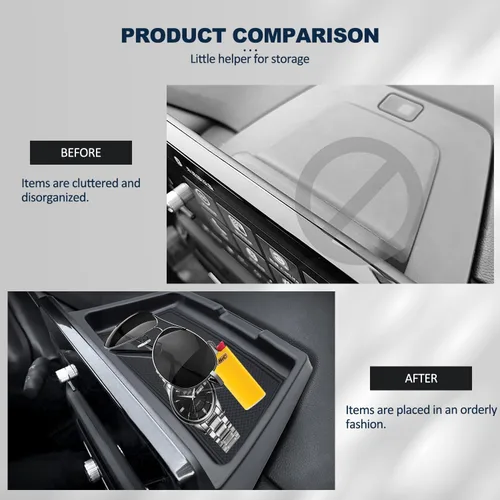 Vista 5 de Bandeja de almacenamiento para consola central Honda CR-V 2023 2023 compatible con Honda CRV 2023 2024 Hybrid/EX/EX-L/LX/SE/Sport/Touring