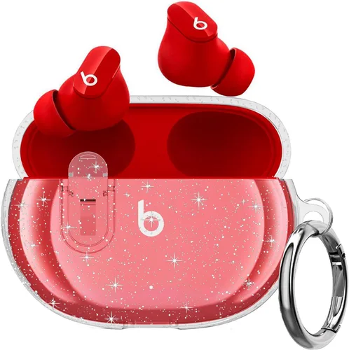 Vista 12 de Olytop para Beats Studio Buds/Buds + Funda Transparente con Cerradura 2021/2023, Funda Protectora de TPU Suave Transparente con Kit de Limpieza