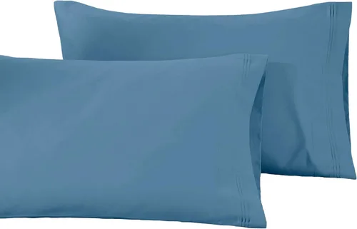 Vista 11 de Superior Juego de funda de almohada de algodón egipcio de 1500 hilos, color rosa empolvado