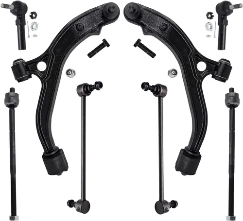 Vista 169 de Detroit Axle - Kit de brazos de control de extremo de 8 piezas para Toyota 2001-2003 Highlander 2002-2003 Camry Lexus ES300, 2 conjuntos de brazos