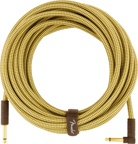 Vista 11 de Fender Cable de instrumentos de la serie Deluxe, recto/recto, Tweed, 18.6 pies