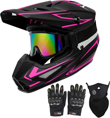 Vista 6 de Casco de motocross para jóvenes, cascos de bicicleta de tierra para niños, cascos de motocicleta todoterreno, bicicleta de montaña, BMX, MX