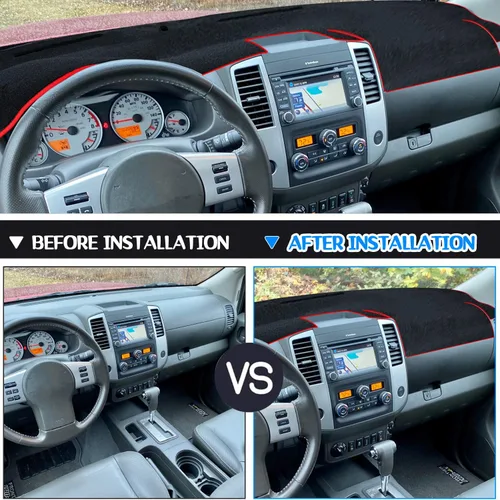 Vista 3 de Funda para salpicadero Alfombrilla para salpicadero Alfombrilla para tablero a medida para Nissan Frontier 2007-2019 para Suzuki Equator 2009-2012