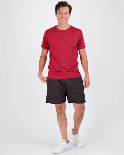 Vista 5 de Paquete de 5unidades camiseta deportiva Dry-Fit para hombre que disipa la humedad, de cuello redondo