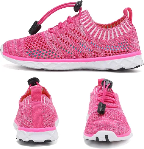 Vista 2 de EQUICK - Zapatos acuáticos para niños y niñas con estilo atlético tenis ligeros para infantes niños pequeños y grandes
