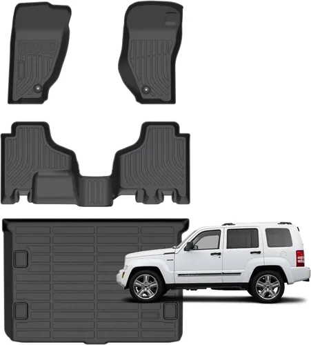 Vista 23 de Alfombrillas para Jeep Compass 2007-2016/2007-2016 Jeep Patriot/Dodge Caliber 2007-2012 para todo tipo de clima con forro de carga para automóvil