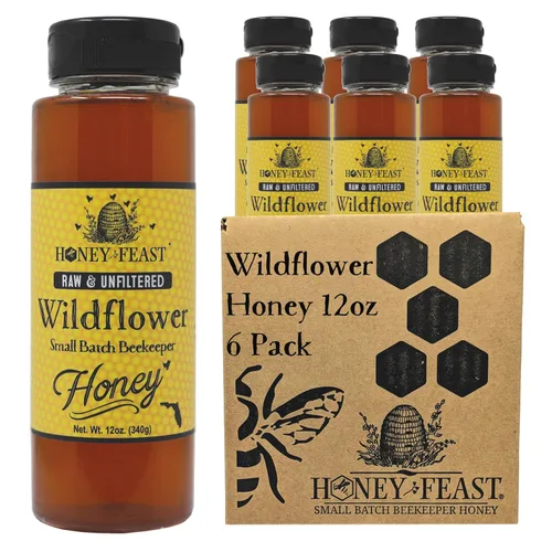 Vista 41 de Honey Feast Flower Powered Allergy Blend 10 veces miel, 12 onzas
