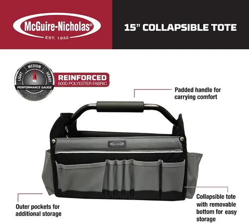 Vista 2 de McGuire-Nicholas 22015 - Bolso plegable de 15 pulgadas