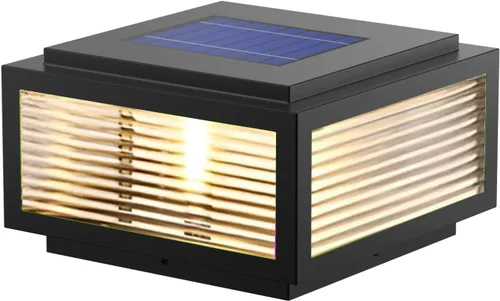 Vista 10 de Luz de poste para exteriores de 12 x 12 pulgadas, luz de columna, lámpara de columna con cable de 110-240 V (12-36 V bombilla de reemplazo), luz