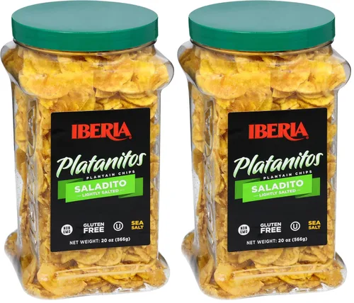Vista 15 de Iberia Saladito - Plátanos fritos ligeramente salados, 20 onzas