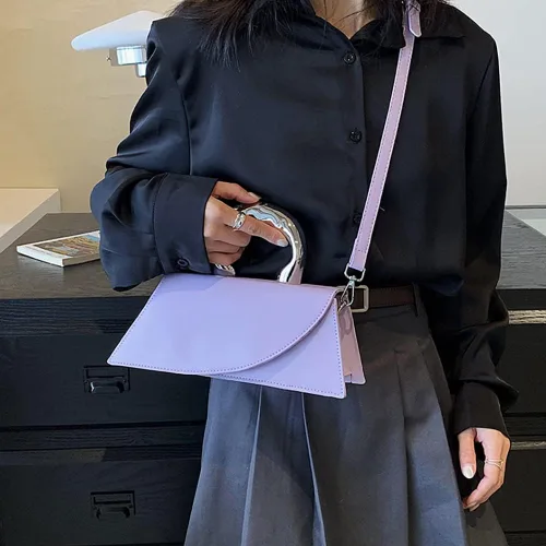 Vista 3 de Bolso pequeño de color plateado, bolsos cruzados, bolsos de noche Y2K, bolso de mano para mujer, bolsos de hombro, bolsa de mano para mujer 2023