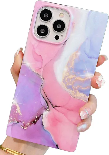 Vista 54 de Elegante Funda con Concha de Madre Perla para Niña Compatible con iPhone 14 de 6.1 Pulgadas, Funda Rectángulo con Borde, Elegante y delgada