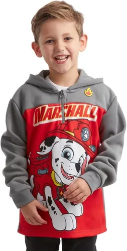 Vista 3 de Nickelodeon Sudadera de Paw Patrol para niños - Sudadera con capucha de forro polar con cremallera de 14 Chase, Marshall (2T-7)