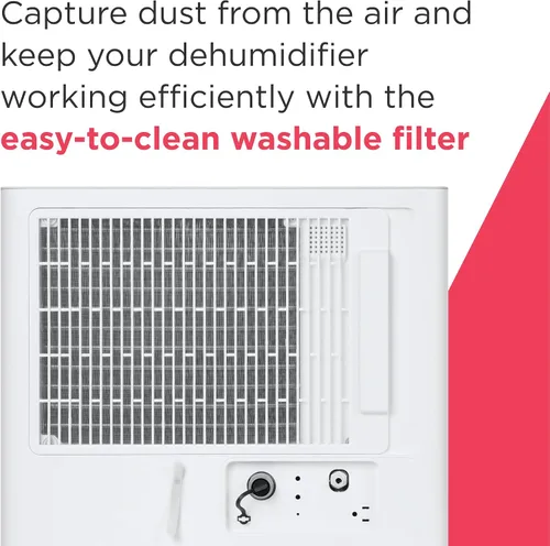 Vista 10 de Frigidaire - Deshumidificador portátil de 50 pintas con Wi-Fi y certificación Energy Star para habitaciones medianas/grandes y sótanos, control
