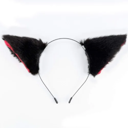 Vista 2 de Diadema E-ting de orejas de gato, zorro, accesorios para fiesta de disfraces, anime, cosplay