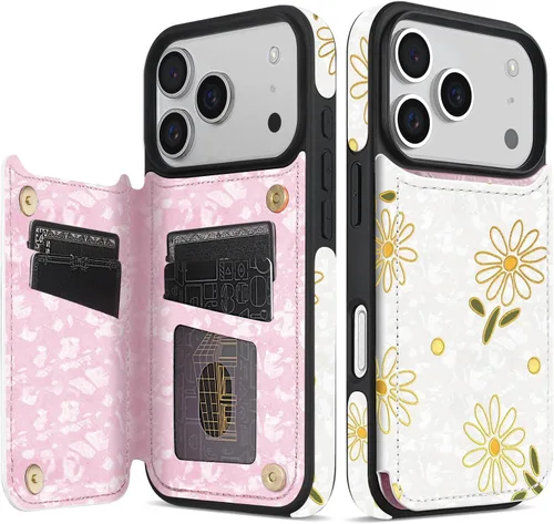 Vista 28 de NNH Funda tipo cartera compatible con iPhone Xs Max con bloqueo RFID, ranuras para tarjetas, folio de piel sintética, función atril, doble cierre