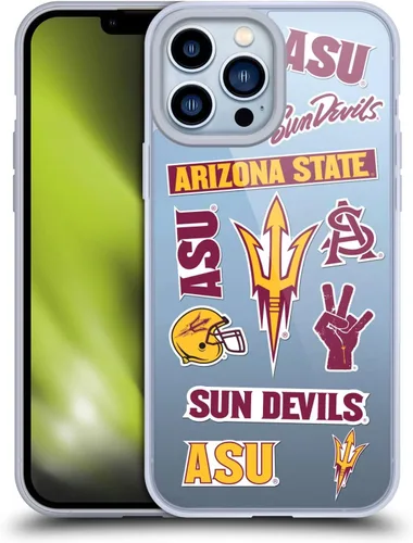 Vista 184 de Head Case Designs Funda de gel ASU Camou con licencia oficial de la Universidad Estatal de Arizona [protección de grado militar] compatible