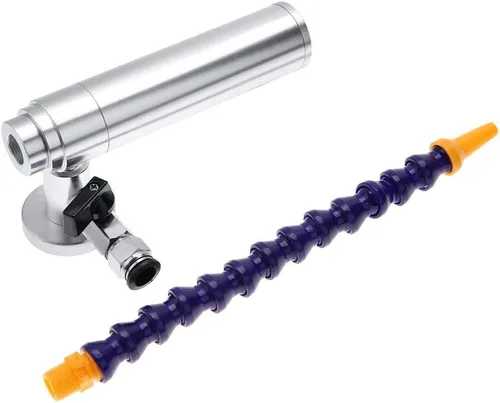 Vista 2 de Pistola de aire frío de 6.299 in con tubo flexible, pistola de aire frío Vortec de 1000 Btu/Hr, con tubo flexible para eliminar el polvo de óxido