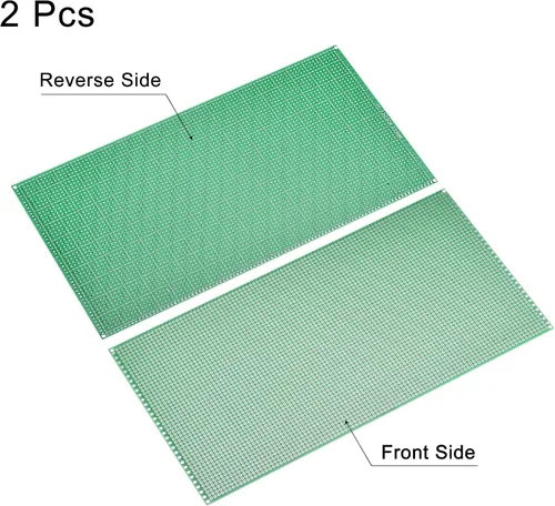 Vista 3 de MECCANIXITY Placa PCB de circuito impreso de una sola cara placas de prototipado chapadas a través de agujeros para proyectos electrónicos