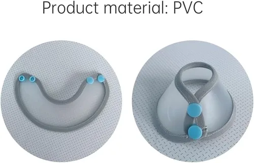 Vista 6 de Collar de cono de loro ajustable, cuello de algodón seguro y práctico para evitar mordeduras y lamer heridas, para ayudar a sanar (6.6 ft)