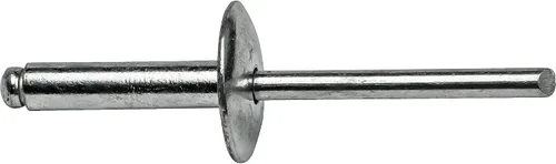 Vista 3 de Remaches Pop de Brida Grande - 1/8" x 1/2" (50 piezas) Resistentes, de Extremo Abierto, Aluminio Resistente a la Corrosión, Alta Resistencia a