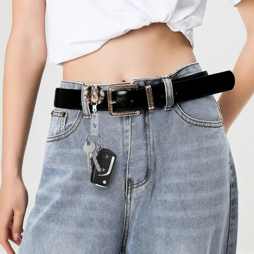 Vista 2 de Carrete de insignia con clip para cinturón, llavero retráctil para enfermera, bulldogs ingleses, clip de identificación para mujeres y hombres