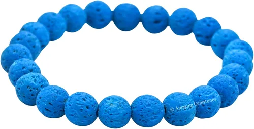 Vista 876 de Amazing Gemstone Crystal Bracelet for Women Men's Gifts - Protection Healing Crystal Bracelet - 8mm Gemstone Beaded Stretchable Bracelet Pulseras