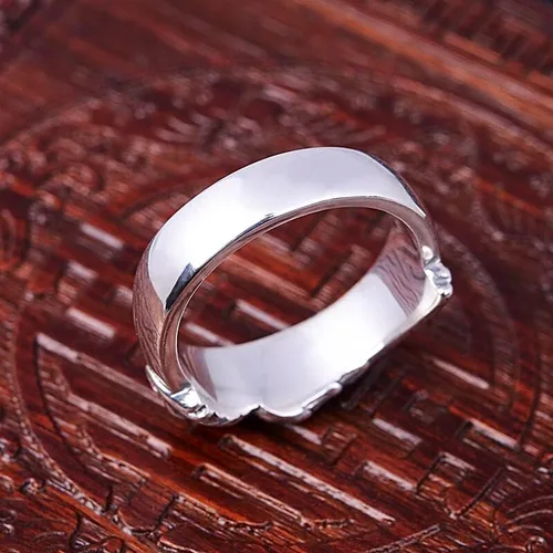 Vista 5 de Anillo de plata F. Fantasy Anillo de corazón de león FF8 Anillo de anime de león de plata S925 joyería