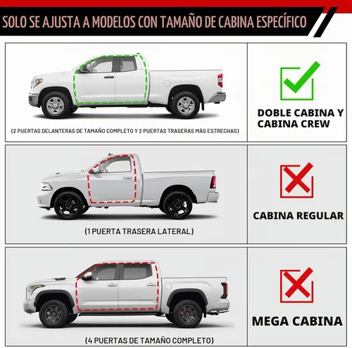 Vista 4 de Compatible con Dodge Ram 1500 2002-2008 Ram 2500 3500 2003-2009 Extended/Double Cab Quad Cab Step Bar Negro Heavy Duty