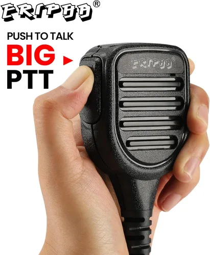 Vista 4 de Altavoz de micrófono de hombro compatible con Motorola XPR 3000 3000e 3300 3300e 3500e 3500e impermeable IP56 Micrófono de altavoz de radio