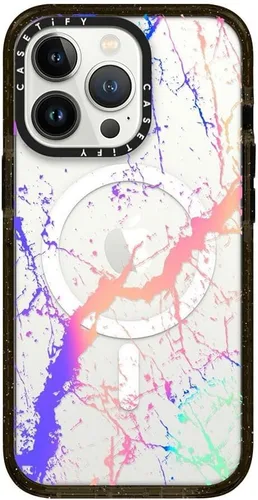 Vista 59 de CASETiFY Funda Impact para iPhone 13 [Protección contra caídas de grado militar 4X de 8.2 pies/Compatible con Magsafe] - #1 Mom - Transparente