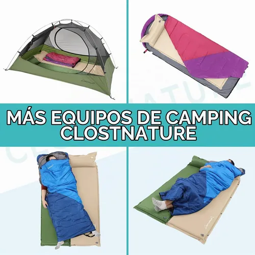 Vista 7 de Clostnature Colchoneta de dormir autoinflable para camping, almohadilla de campamento de 1.5/2/3 pulgadas, almohadilla de colchón inflable ligera