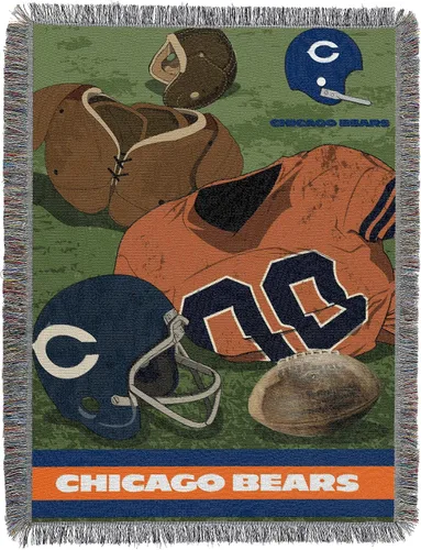 Vista 40 de Northwest NFL Woven Tapestry Wall Hanging, 48 x 60 Inches, Officially Licensed, Decorative Fringes