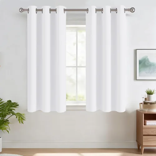 Vista 124 de RYB HOME - Cortinas para armario de 36 pulgadas, cortinas para oscurecer la habitación con ojales resistentes a la oxidación, cortinas de Aqua