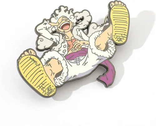 Vista 6 de Pines esmaltados Luffy de anime broches de metal para cosplay insignias de solapa para mochila bolsa ropa regalos para hombres niños y fanáticos