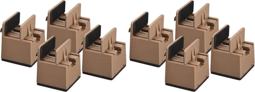 Vista 10 de uxcell Elevadores de cama de 2 pulgadas con abrazadera de tornillo ajustable, 4 elevadores de muebles para cama, escritorio, sofá, mesa, apto